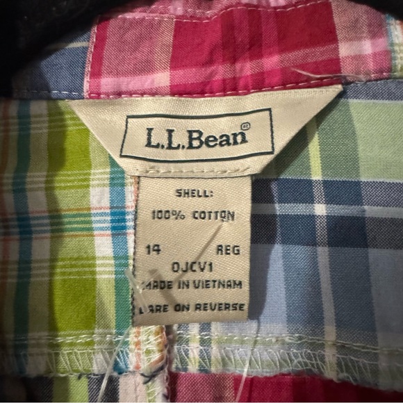 Vintage LL Bean Short Blazer Jacket Madras Plaid Patchwork Women’s size 14 NWOT - Picture 4 of 7
